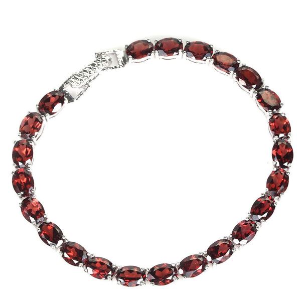 Natural Unheated  Mozambique Garnet Bracelet