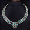 Image 1 : Tibet Natural Stone Tribal Queen Royal Necklace