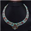Image 1 : Tibet Natural Stone Tribal Queen Royal Necklace