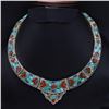 Image 1 : Tibet Natural Stone Tribal Queen Royal Necklace