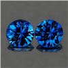 Image 1 : Natural Intense Blue Sapphire Pair  [Flawless-VVS]