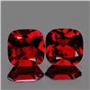 Image 1 : Natural Cushion Red Garnet Pair {Flawless-VVS1}