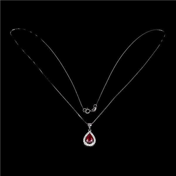 Natural Pigeon Blood Red Ruby Necklace