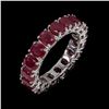 Image 1 : Natural Pigeon Blood Ruby Eternity  Ring