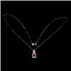 Image 2 : Natural Pigeon Blood Red Ruby Necklace