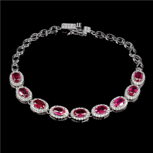 Natural Pigeon Blood Red Ruby Bracelet