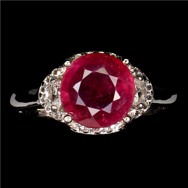 Natural Pigeon Blood Ruby Ring