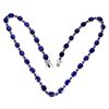 Image 2 : Natural Royal Blue Sapphire & Rhodolite Garnet Necklace