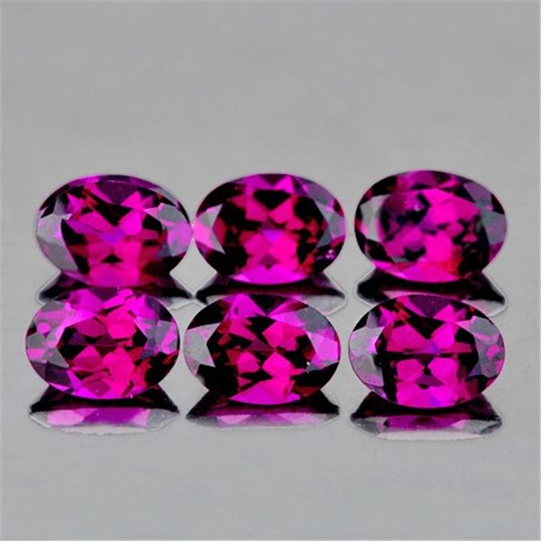 Natural Pink  Rhodolite Garnet 6 Pcs {Flawless-VVS1}