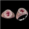 Image 1 : Natural Red Ruby & Sapphire Ring