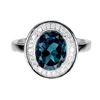 Image 1 : Natural London Blue Topaz Ring