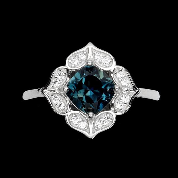 Natural London Blue Topaz Ring