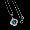 Image 1 : Natural London Blue Topaz Necklace