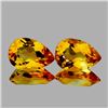 Image 1 : Natural Golden Yellow Citrine Pair(Flawless-VVS}