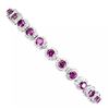 Image 1 : Natural Unheated  Rhodolite Garnet Bracelet
