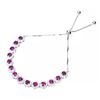 Image 2 : Natural Unheated  Rhodolite Garnet Bracelet