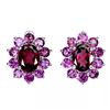 Image 1 : Natural Unheated  Rhodolite Garnet Earrings