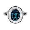 Image 1 : Natural London Blue Topaz Ring