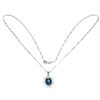 Image 2 : Natural London Blue Topaz Necklace