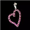 Image 1 : Natural  Rhodolite Garnet Heart Pendant