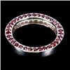 Image 1 : Natural Rhodolite Garnet Eternity Ring