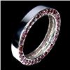 Image 2 : Natural Rhodolite Garnet Eternity Ring