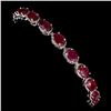 Image 1 : Natural Pigeon Blood Red Ruby Bracelet