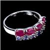 Image 2 : Natural Ruby Tanzanite Ring