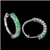 Image 1 : Natural Colombian Emerald Earrings