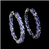 Image 1 : Natural Pear Tanzanite Earrings