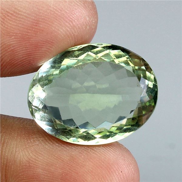 Natural  Green Amethyst Brazil  23 Cts - VVS