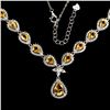Image 2 : Natural Brazil Pear Citrine Necklace