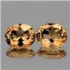 Image 1 : Natural  Champagne Imperial Topaz Pair {Flawless-VVS1 }