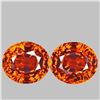 Image 1 : Natural Intense Orange Sapphire Pair {Flawless-VVS}