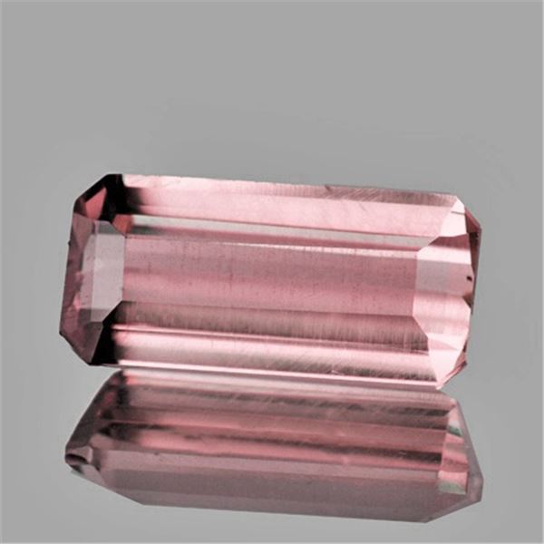 Natural Peach Pink Tourmaline 1.12 Cts { Flawless-VVS }