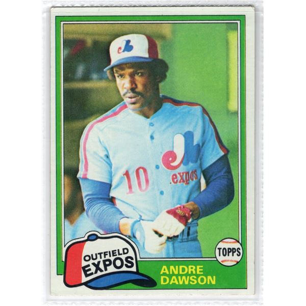 Andre Dawson ROOKIE CARD 1981 Topps Card number 125
