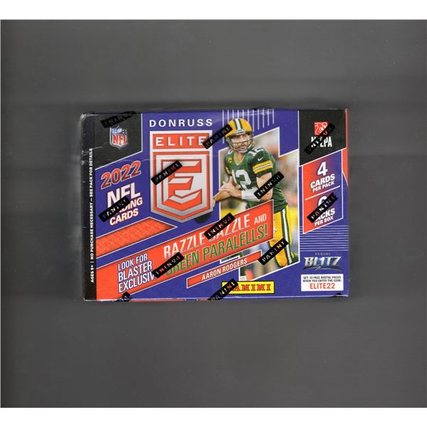 2022 Donruss Elite Football Blaster Box. 6 Packs of 4 Cards. Find 1 Blaster Exclusive Aspirations Sh