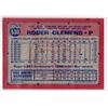 Image 2 : Roger Clemens 1991 Topps Card Number 530