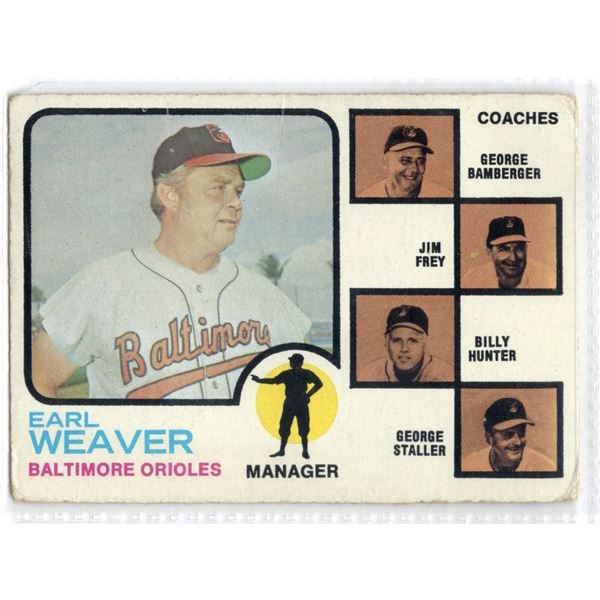 Orioles Field Leaders 1973 Topps Card Number 136