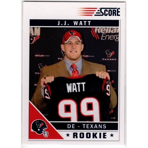 J.J. Watt 2011 Panini Score Rookie Card #340
