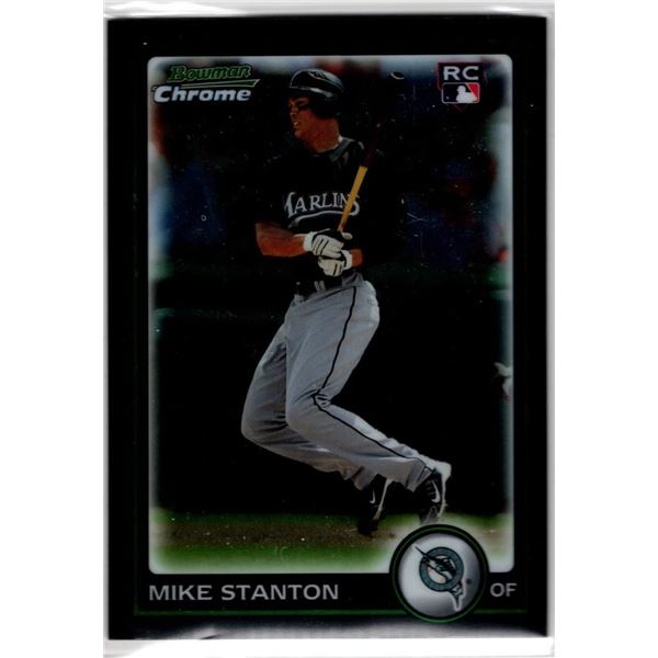 Giancarlo Stanton 2010 Bowman Chrome Rookie Card #198