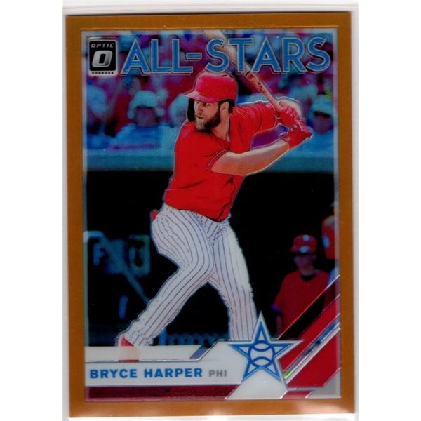 Bryce Harper 2019 Panini Donruss Optic All Stars Orange Prizm /99 #97