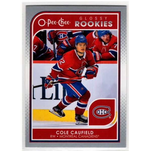 Cole Caufield 2021-22 O-Pee-Chee Glossy Rookies Rookie Card #R-5