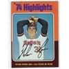 Image 1 : Nolan Ryan 1975 Topps '74 Highlights Card number 5