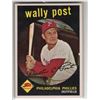 Image 1 : Wally Post 1959 Topps Card number 398