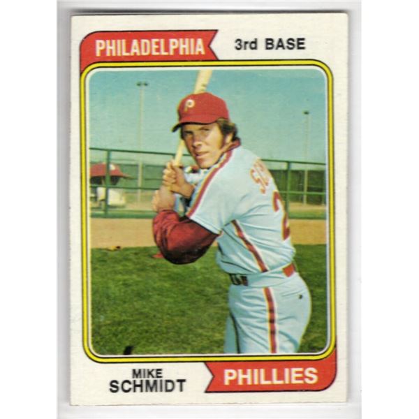 Mike Schmidt 1974 Topps Card number 283