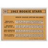 Image 2 : Willie Stargell 1963 Rookie Stars 1963 Topps Card number 553