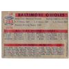 Image 2 : Baltimore Orioles 1957 Topps Team Card number 251