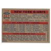 Image 2 : New York Giants 1957 Topps Team Card number 317