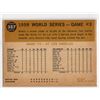 Image 2 : Lot of 3 1959 Topps World Series Highlights Insert Cards: 1959 World Series Highlights 1960 Topps Fu